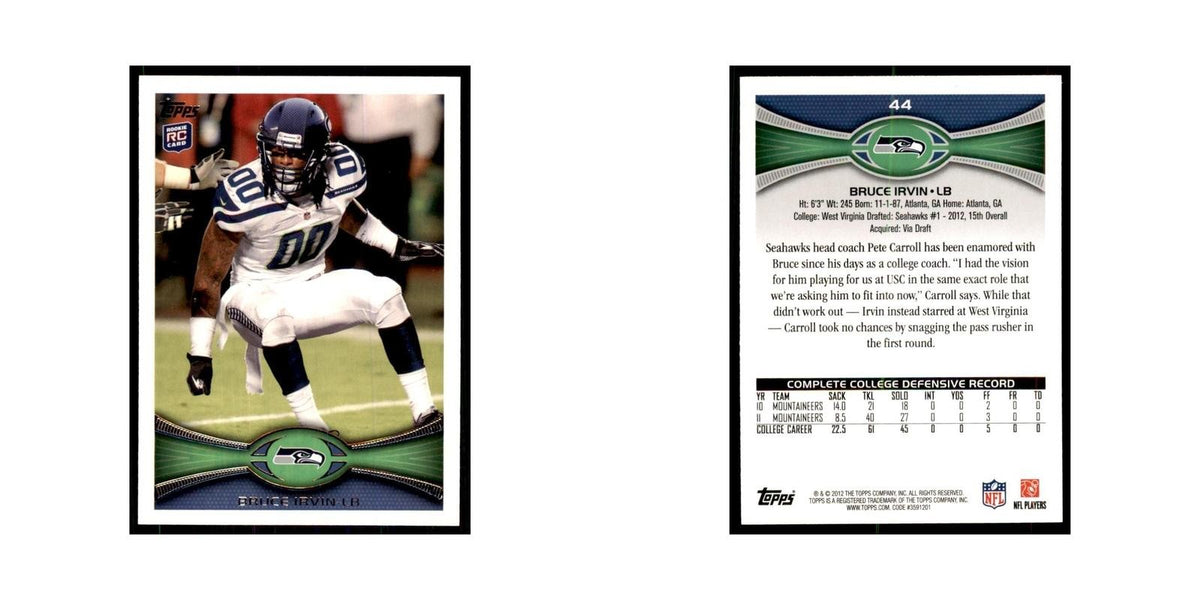 2012 Topps Bruce Irvin Seahawks #44