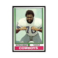1974 Topps Football Card (Damaged) Rayfield Wright Cowboys #54.0