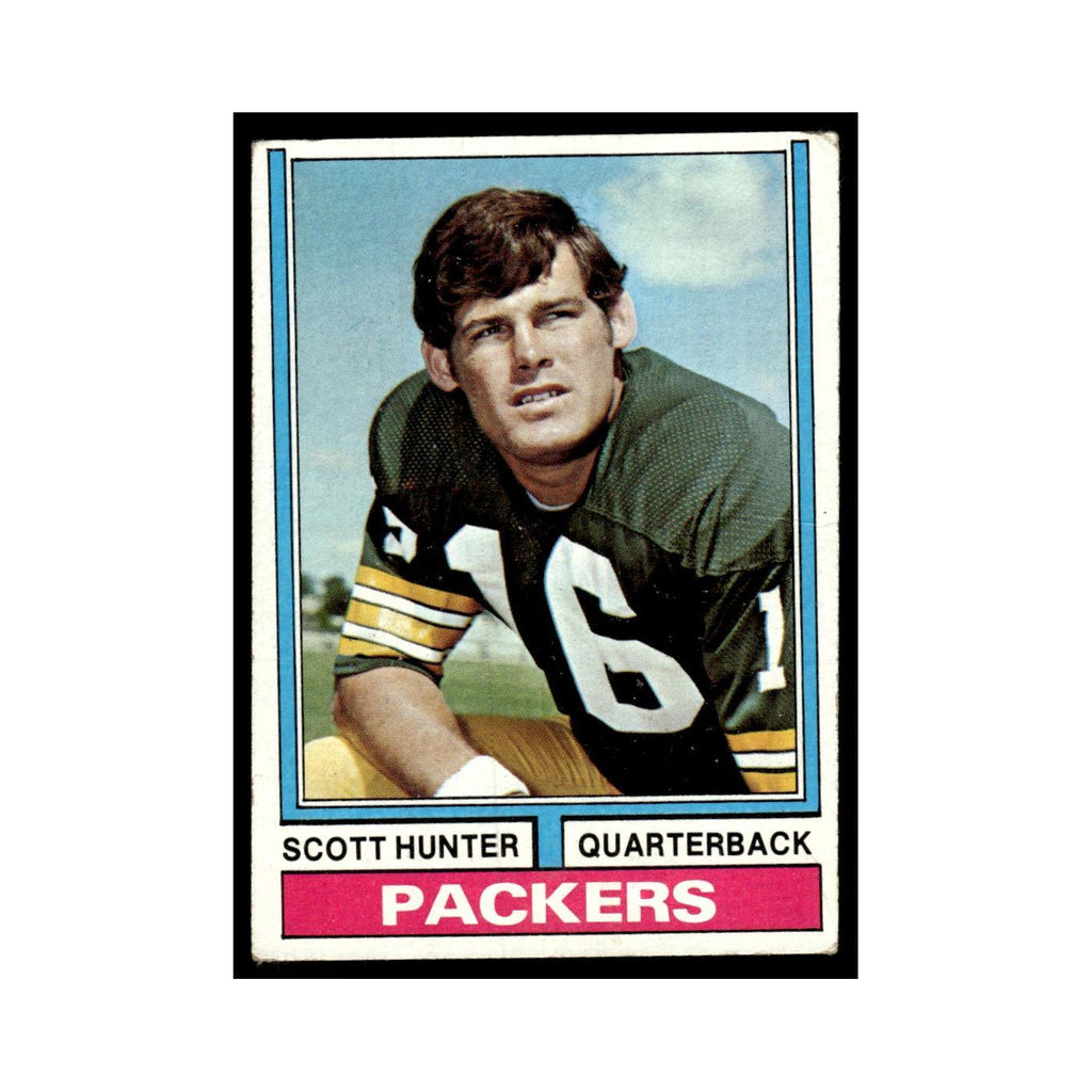 1974 Topps Football Card (Damaged) Scott Hunter Packers #31.0