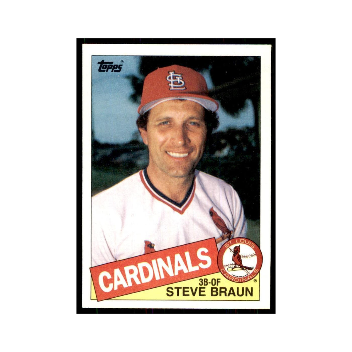 1985 Topps Steve Braun Cardinals #152