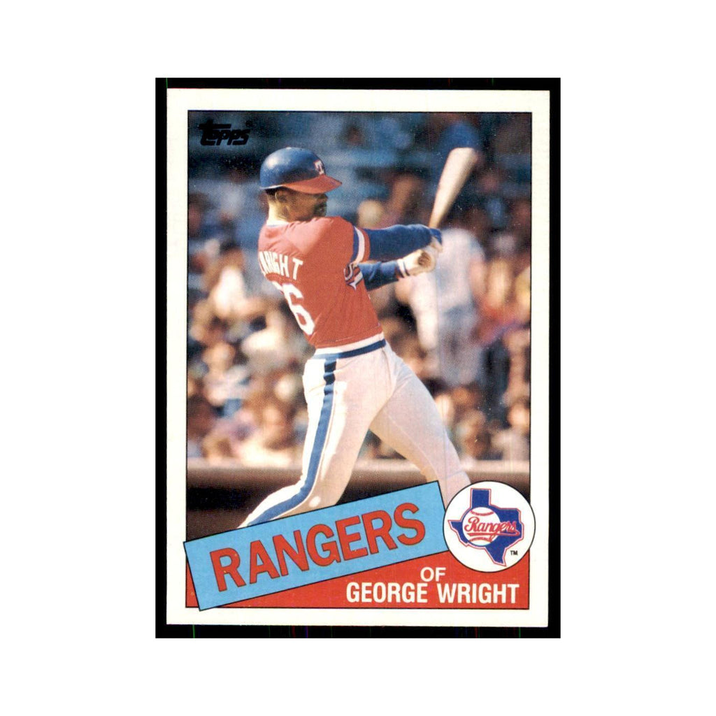 1985 Topps George Wright Rangers #443