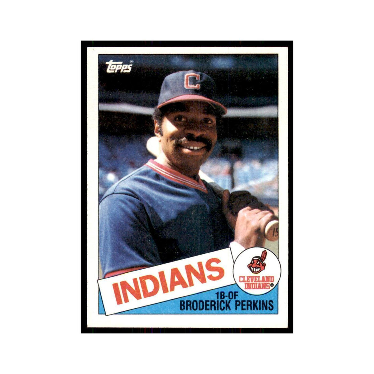 1985 Topps Broderick Perkins Indians #609