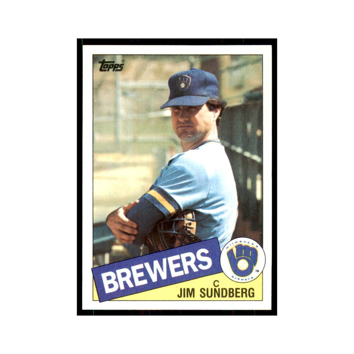 1985 Topps Jim Sundberg Brewers #446