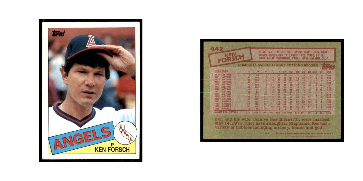 1985 Topps Ken Forsch Angels #442