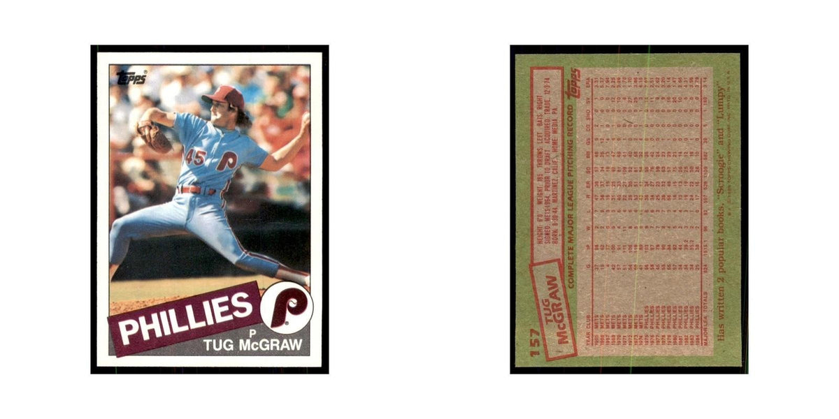 1985 Topps Tug McGraw Phillies #157