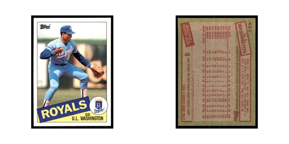 1985 Topps U.L. Washington Royals #431