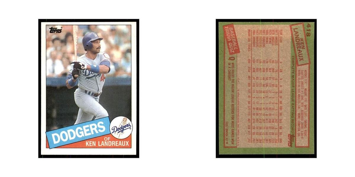1985 Topps Ken Landreaux Dodgers #418