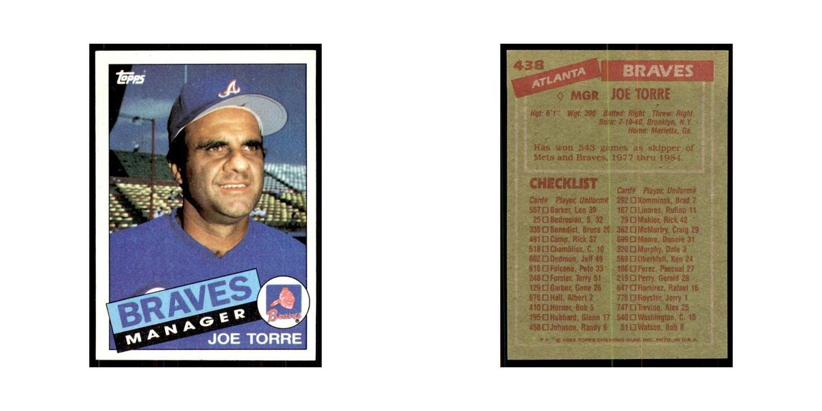 1985 Topps Joe Torre Braves #438