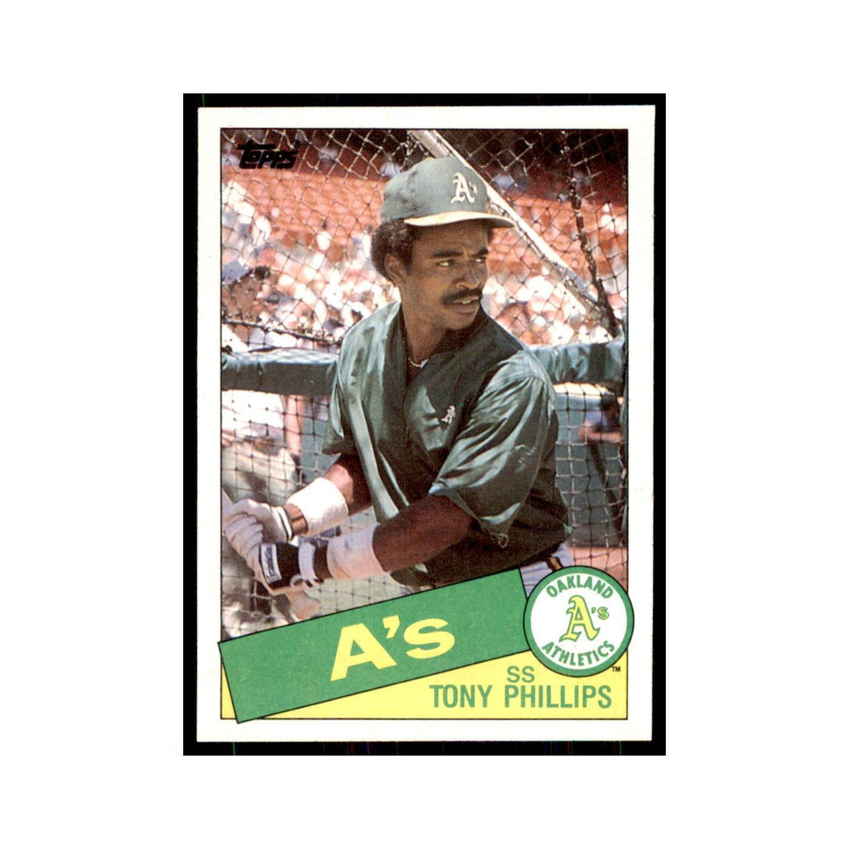 1985 Topps Tony Phillips Athletics #444
