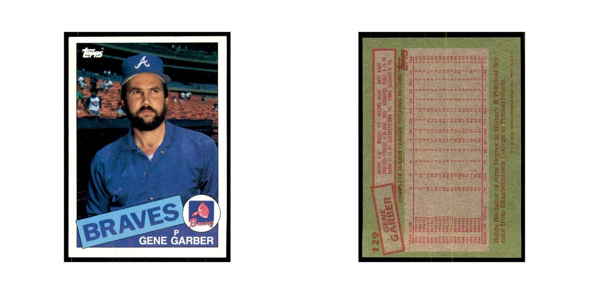 1985 Topps Gene Garber Braves #129