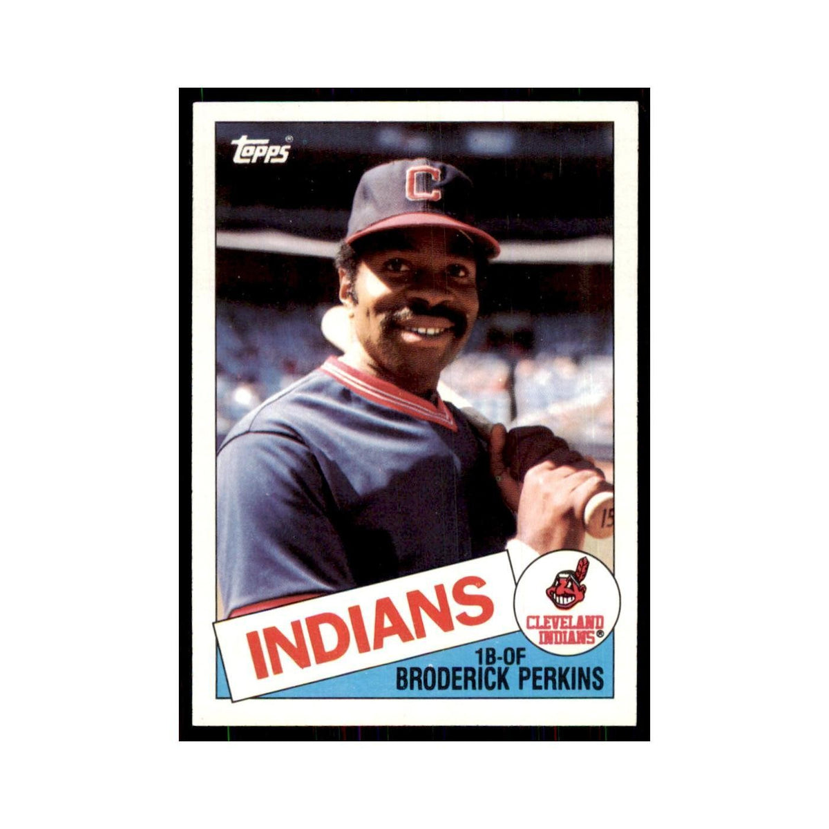 1985 Topps Broderick Perkins Indians #609