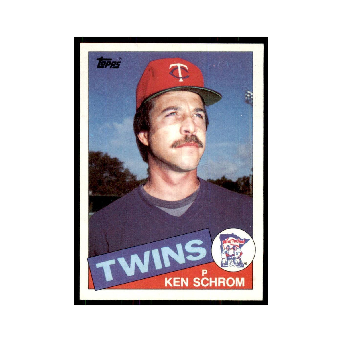 1985 Topps Ken Schrom Twins #161