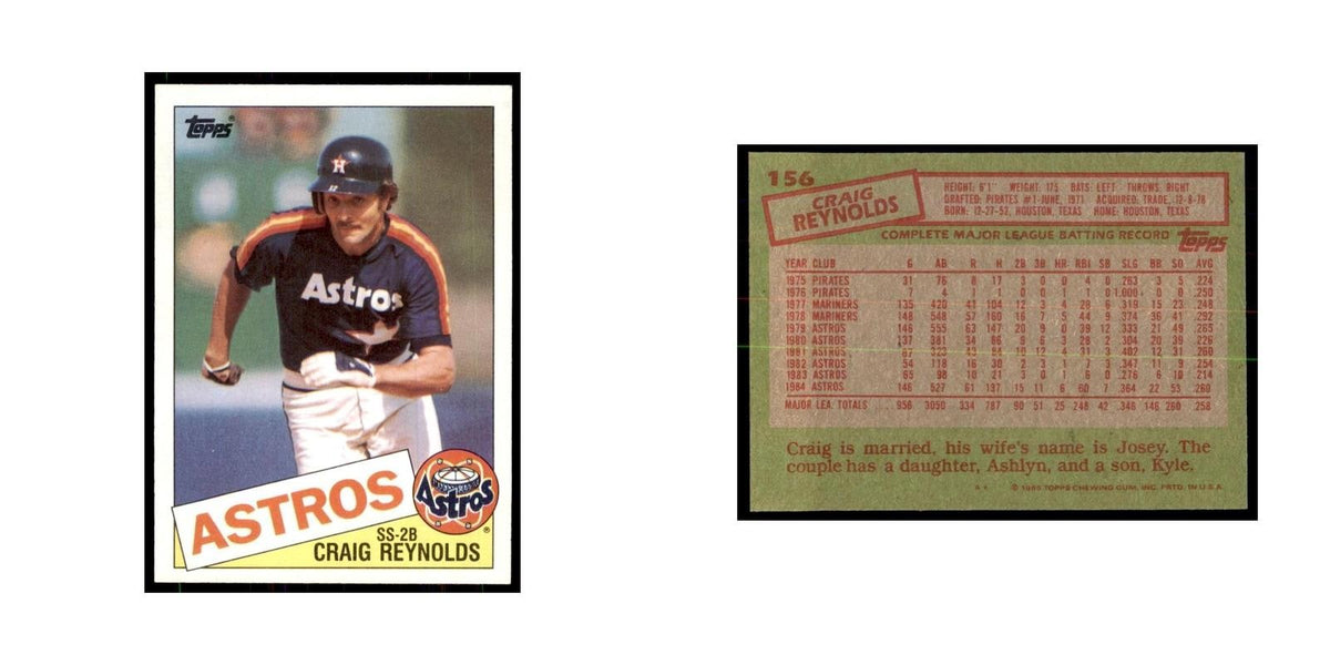 1985 Topps Craig Reynolds Astros #156