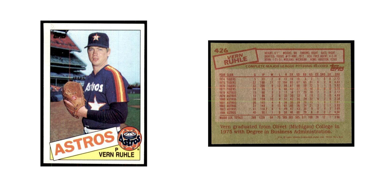1985 Topps Vern Ruhle Astros #426