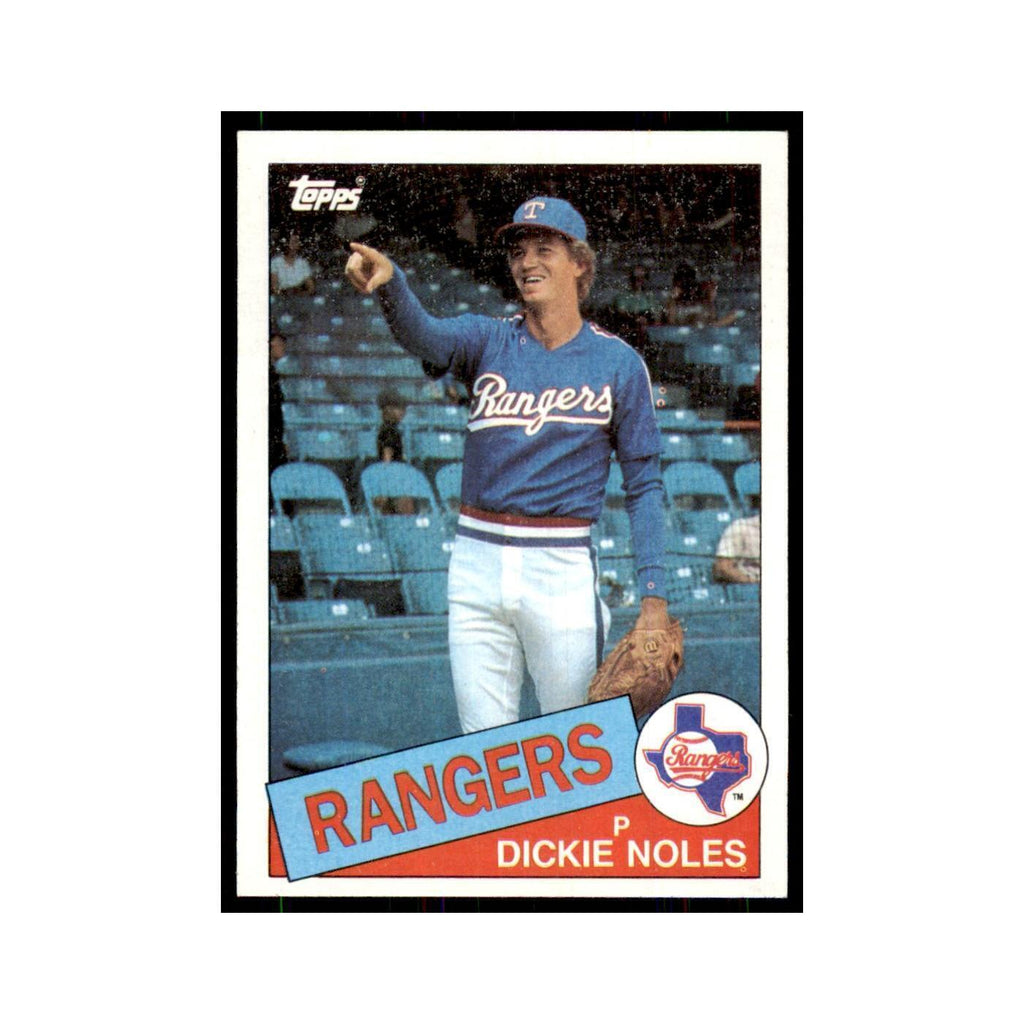 1985 Topps Dickie Noles Rangers #149