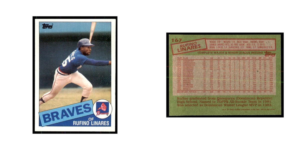1985 Topps Rufino Linares Braves #167