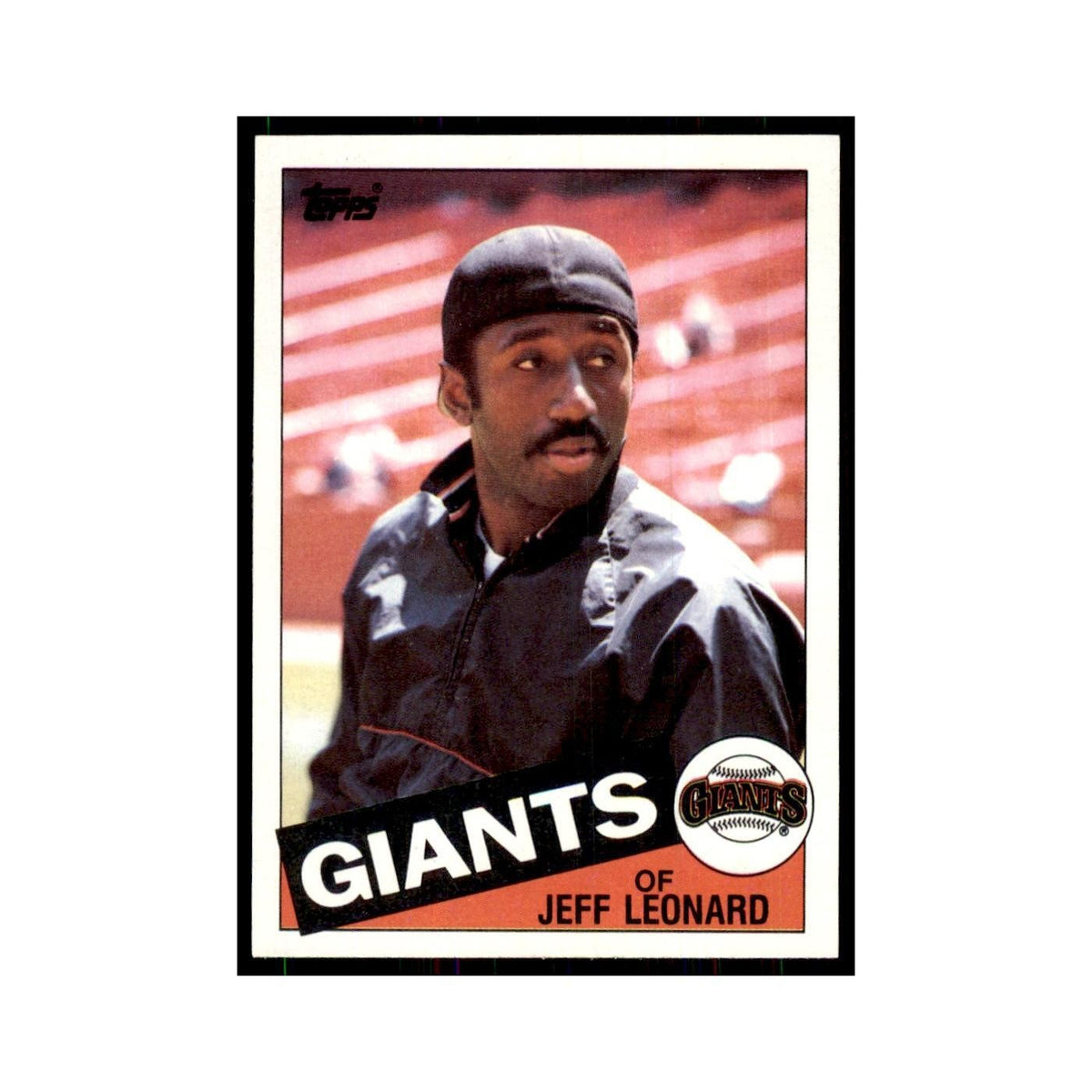 1985 Topps Jeff Leonard Giants #619