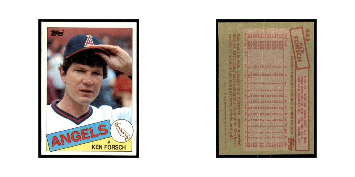 1985 Topps Ken Forsch Angels #442