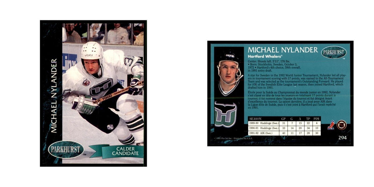 1992 Parkhurst French Michael Nylander Hockey Cards #294