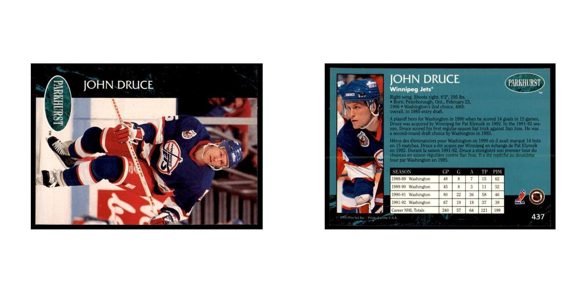 1992 Parkhurst French John Druce Hockey Cards #437