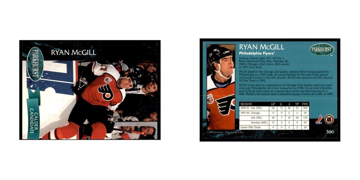 1992 Parkhurst French Ryan McGill Hockey Cards #366