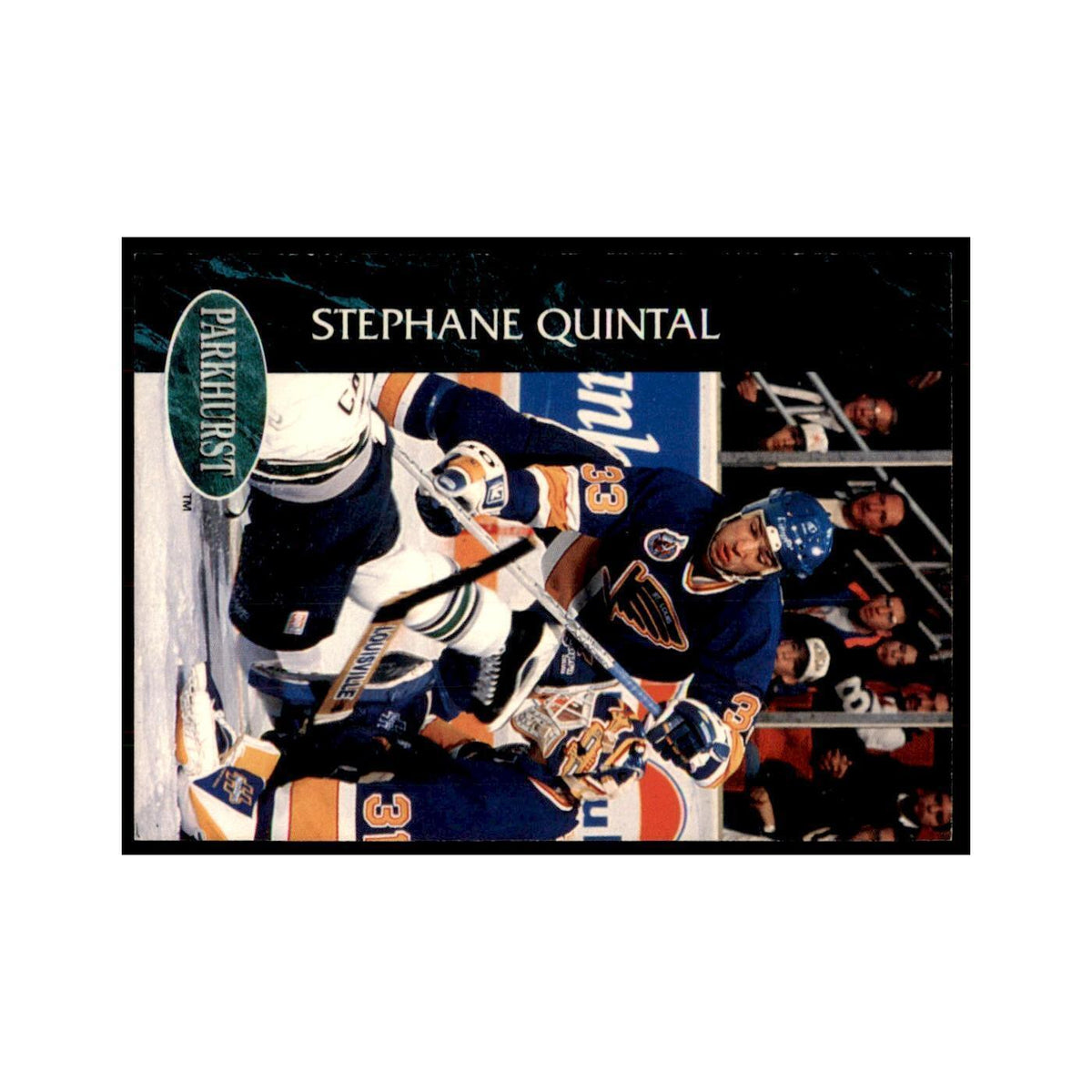 1992 Parkhurst French Stephane Quintal Hockey Cards #384
