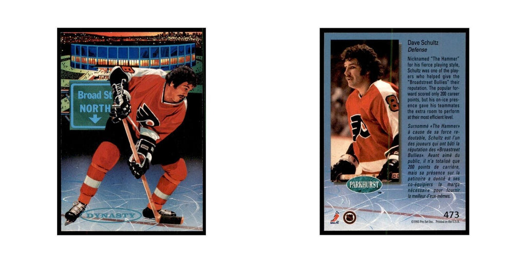 1992 Parkhurst French Dave Schultz Hockey Cards #473