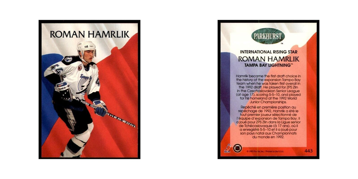 1992 Parkhurst French Roman Hamrlik Hockey Cards #443