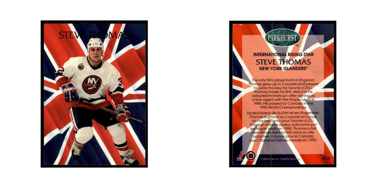 1992 Parkhurst French Steve Thomas Hockey Cards #454