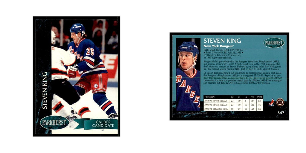 1992 Parkhurst French Steven King Hockey Cards #347