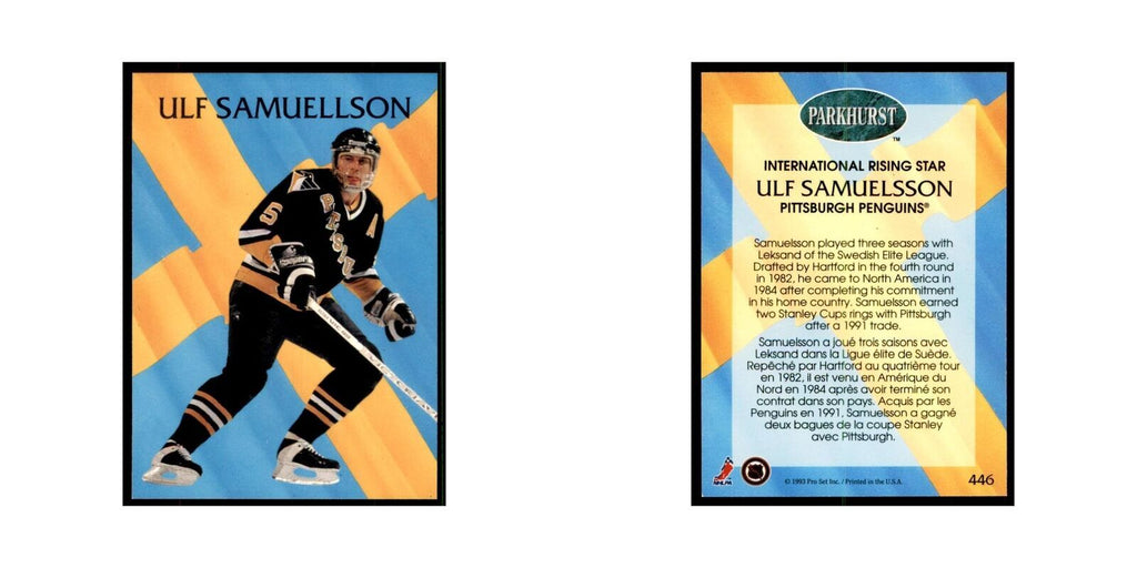 1992 Parkhurst French Ulf Samuelsson Hockey Cards #446