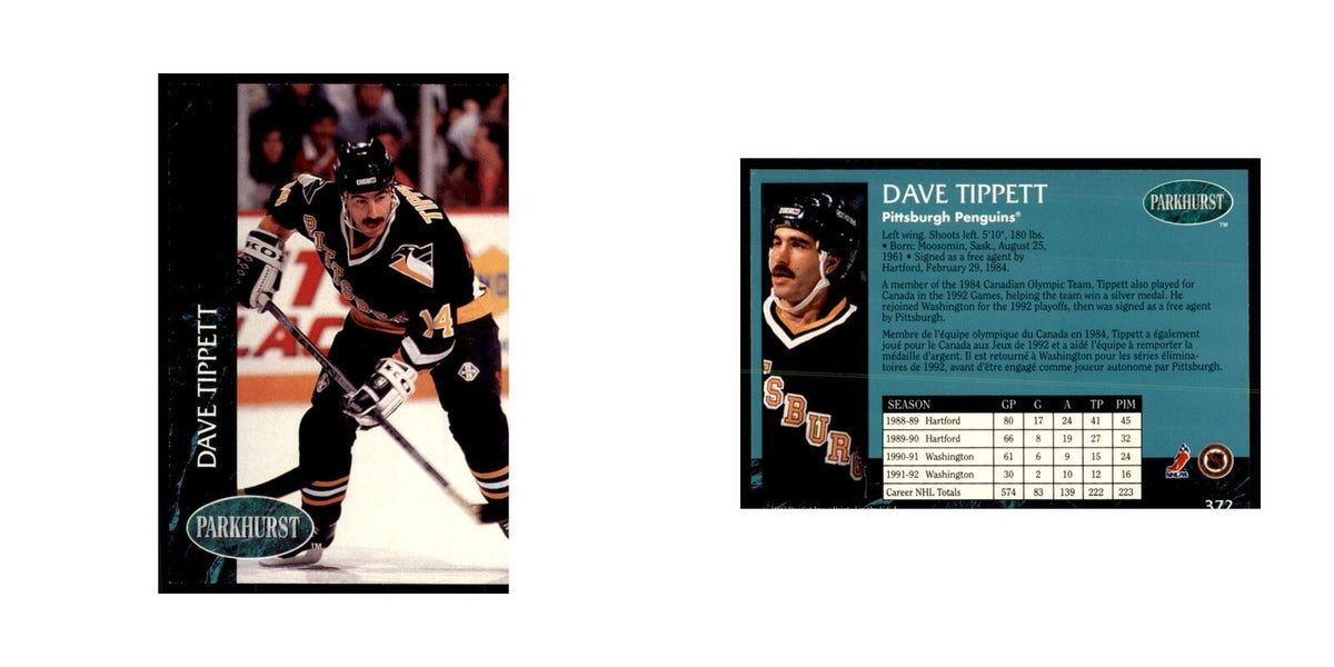 1992 Parkhurst French Dave Tippett Hockey Cards #372