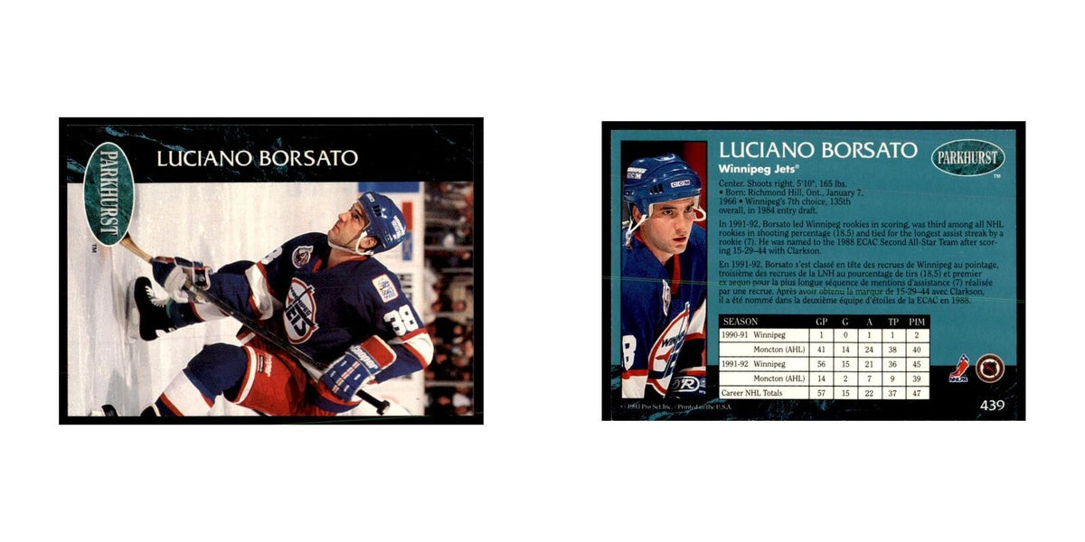 1992 Parkhurst French Luciano Borsato Hockey Cards #439