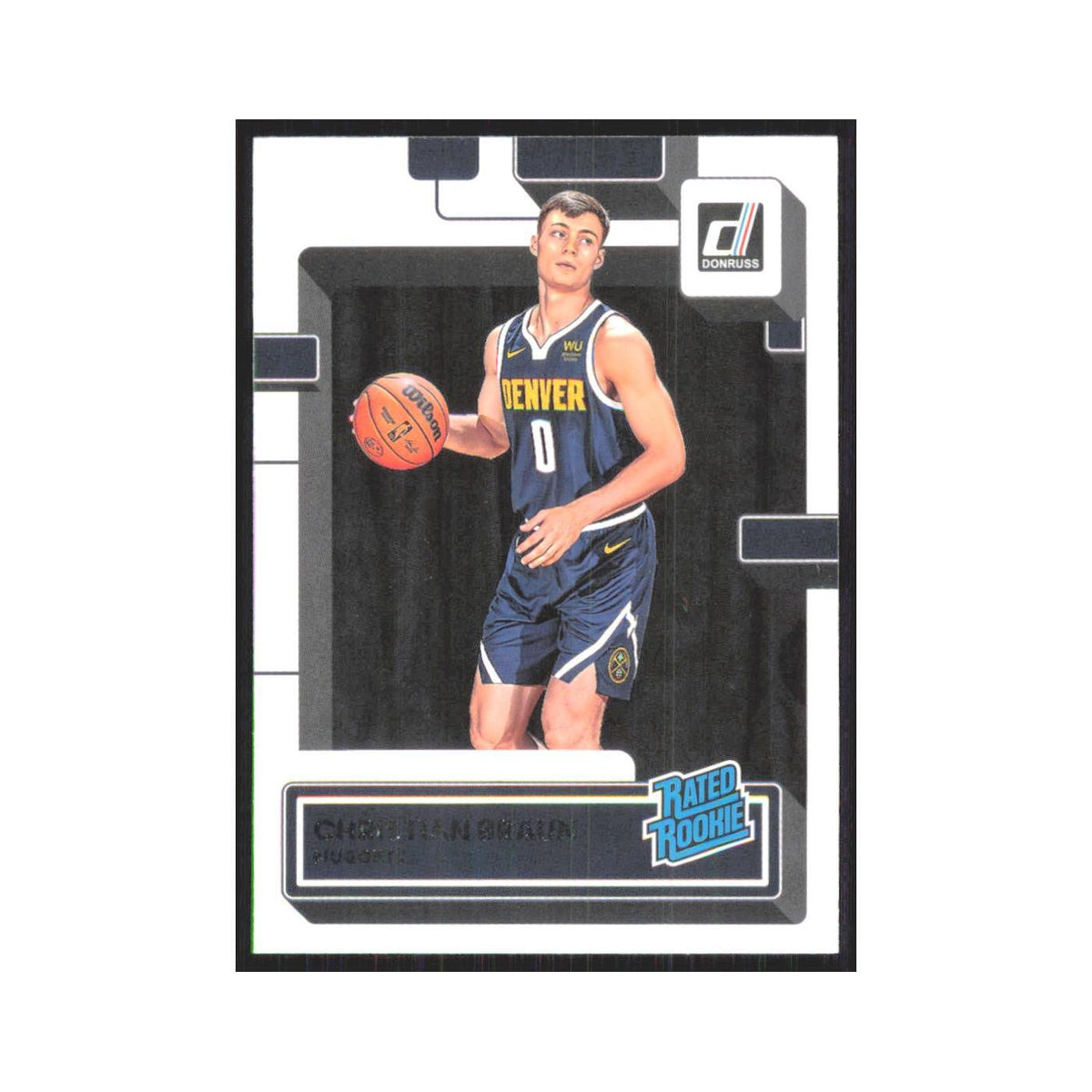 Christian Braun Rookie 2022 Panini Donruss #221 Denver Nuggets NM