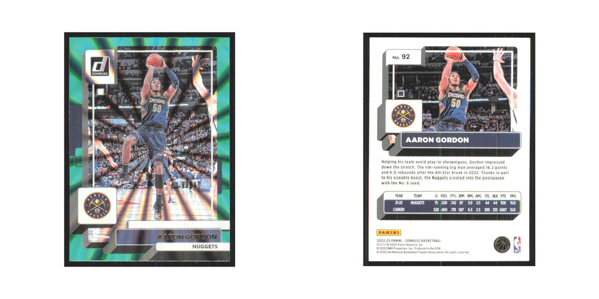 Aaron Gordon 2022 Panini Donruss #92 Denver Nuggets Basketball Card NM