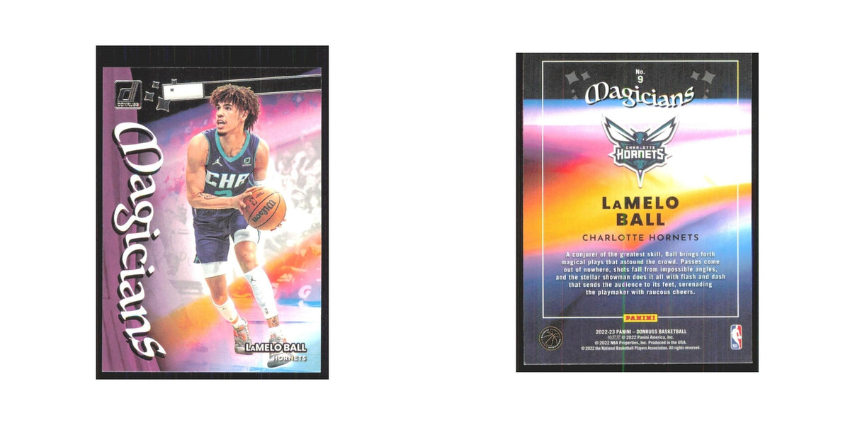 LaMelo Ball 2022 Panini Donruss #9 Charlotte Hornets Basketball Card NM