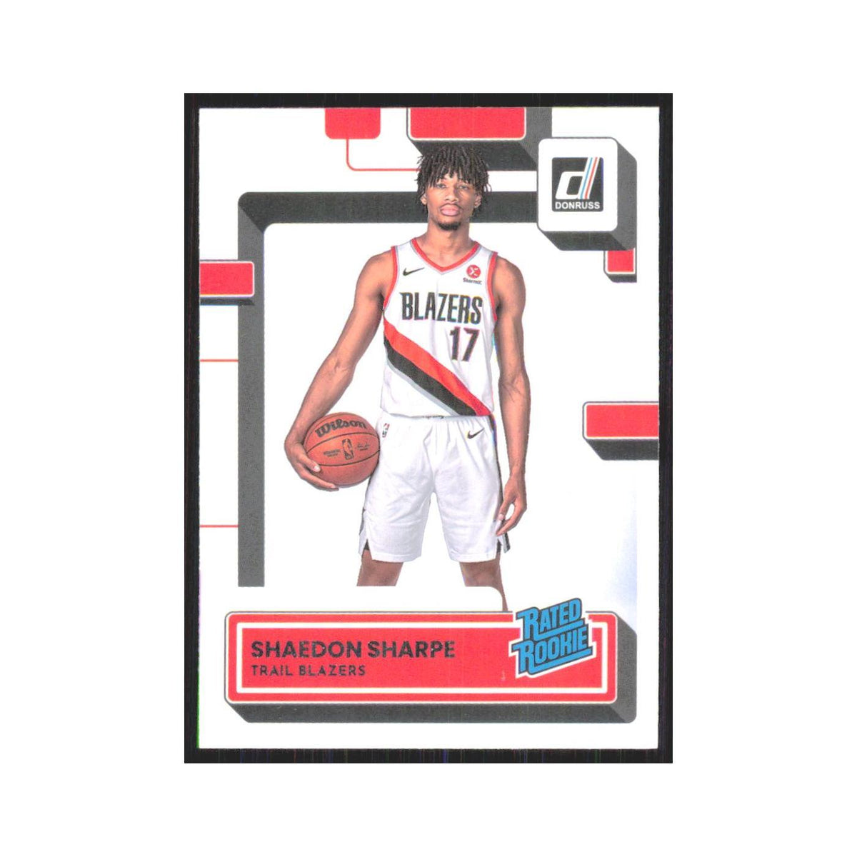 Shaedon Sharpe Rookie 2022 Panini Donruss #207 Portland Trail Blazers NM