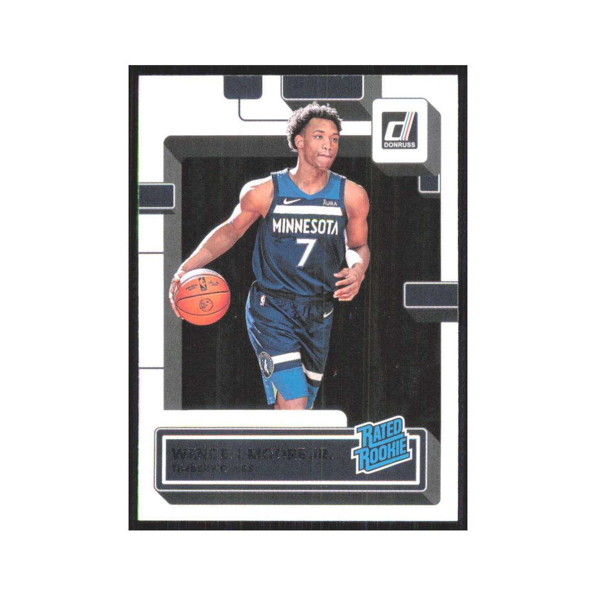 Wendell Moore Jr. Rookie 2022 Panini Donruss #226 Minnesota Timberwolves NM
