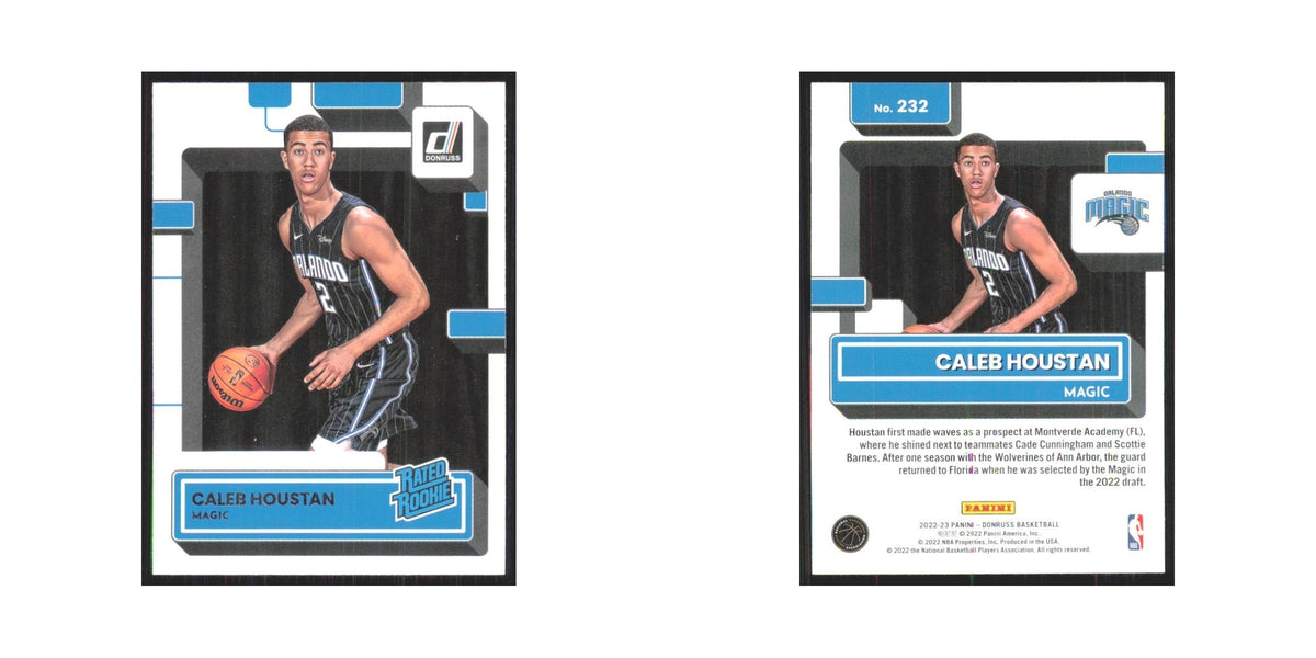 Caleb Houstan Rookie 2022 Panini Donruss #232 Orlando Magic Basketball Card NM