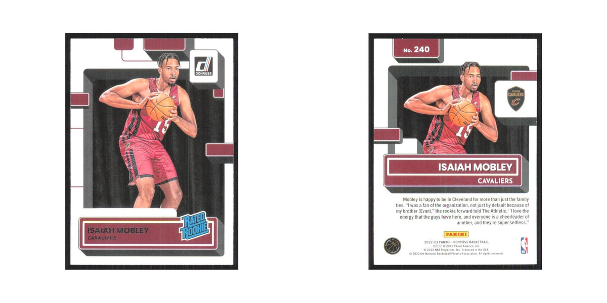 Isaiah Mobley Rookie 2022 Panini Donruss #240 Cleveland Cavaliers NM
