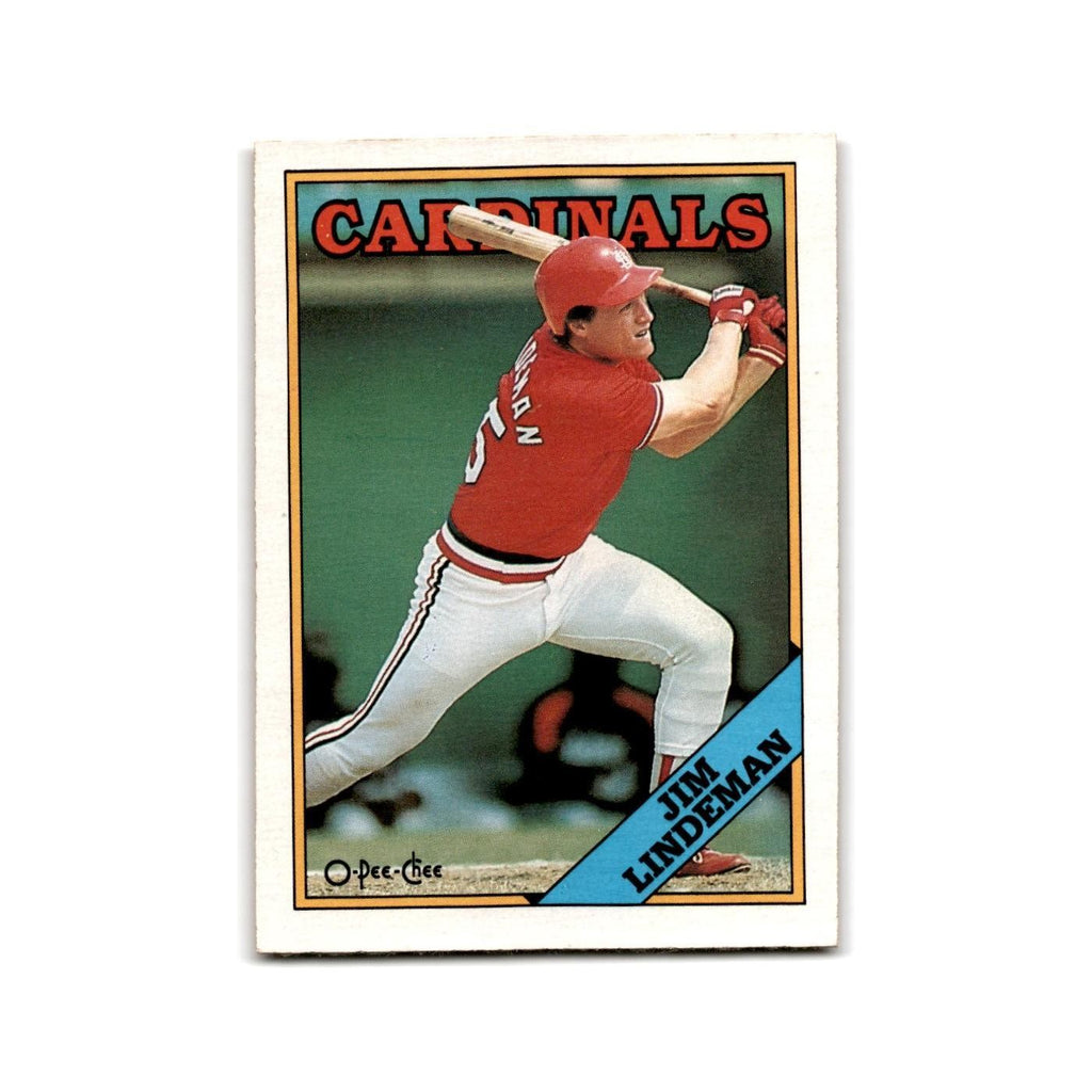 Jim Lindeman 1988 O-Pee-Chee #16 St. Louis Cardinals Baseball Card NM