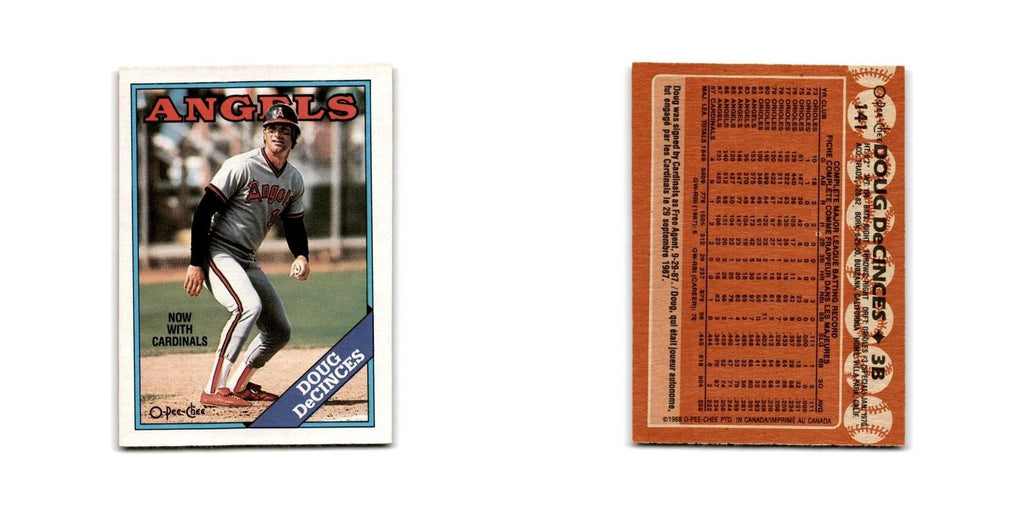 Doug DeCinces 1988 O-Pee-Chee #141 St. Louis Cardinals Baseball Card NM