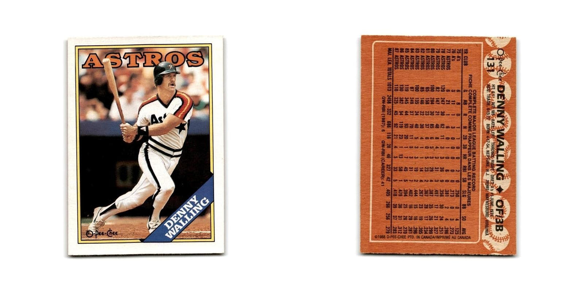 Denny Walling 1988 O-Pee-Chee #131 Houston Astros Baseball Card NM