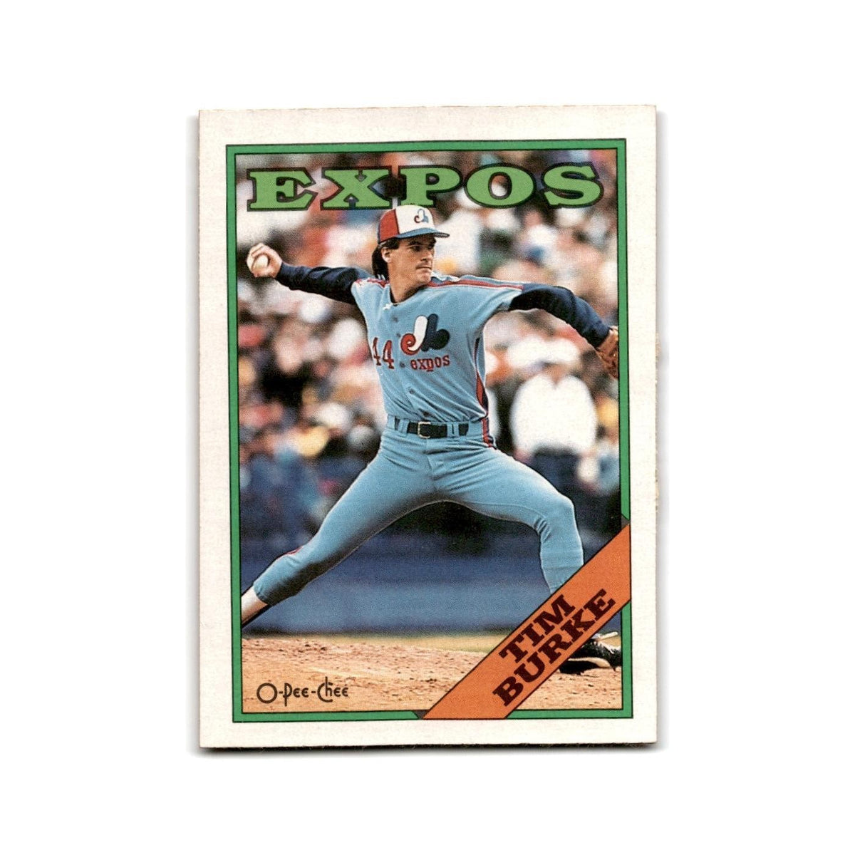 Tim Burke 1988 O-Pee-Chee #14 Montreal Expos Baseball Card NM