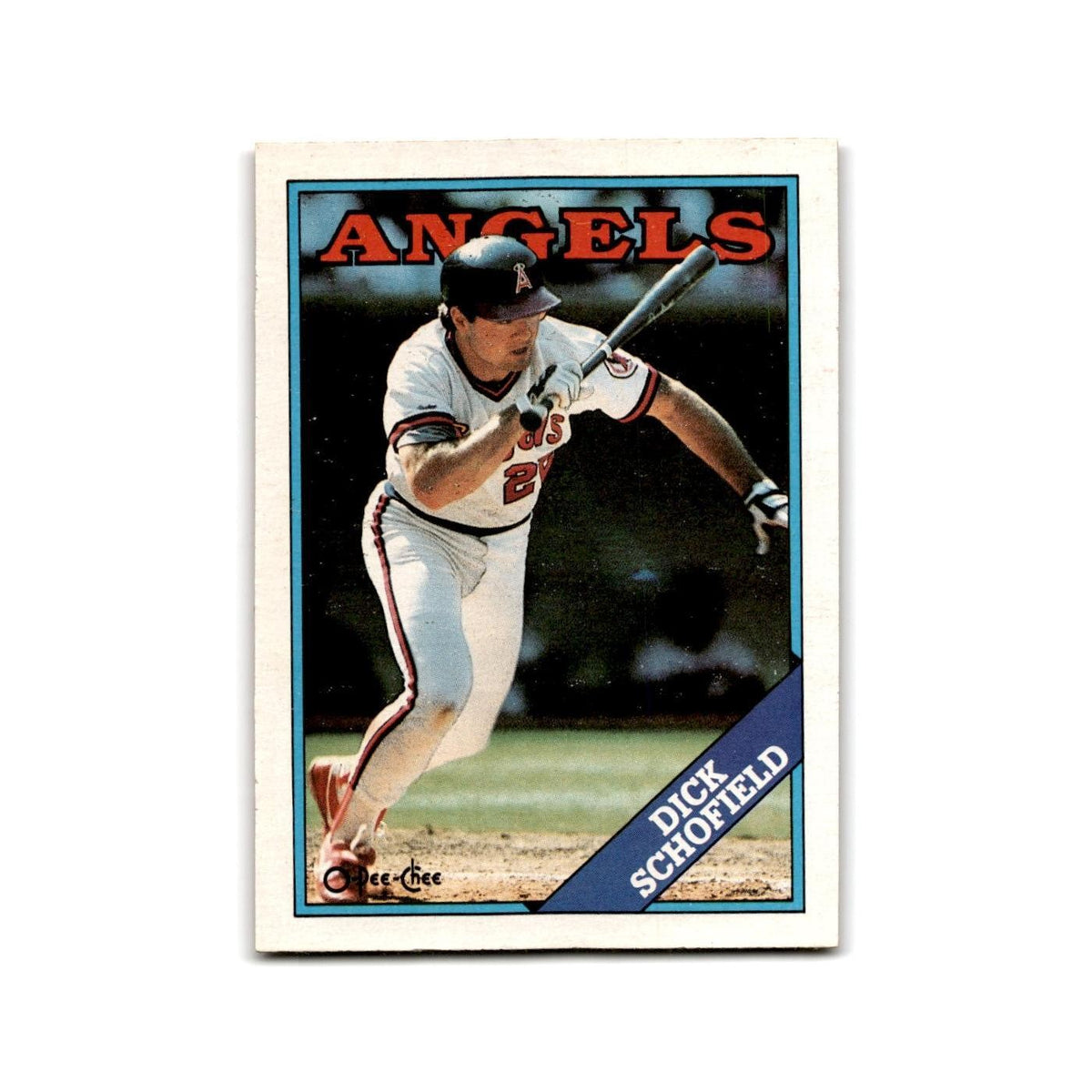 Dick Schofield 1988 O-Pee-Chee #43 California Angels Baseball Card NM