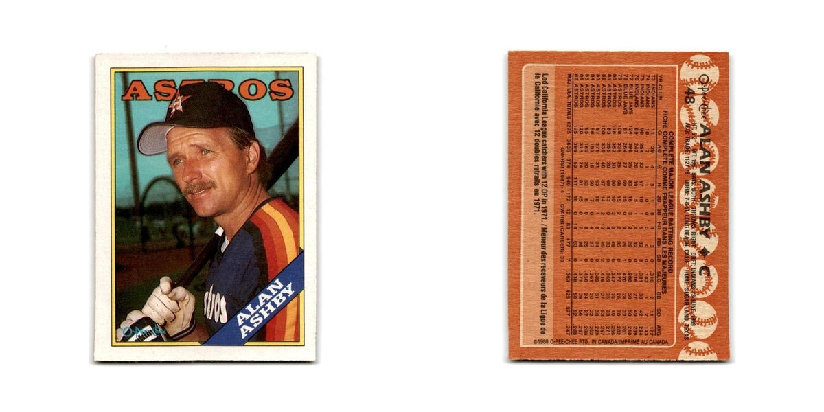 Alan Ashby 1988 O-Pee-Chee #48 Houston Astros Baseball Card NM