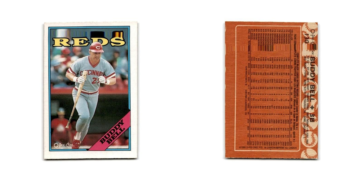 Buddy Bell 1988 O-Pee-Chee #130 Cincinnati Reds Baseball Card NM