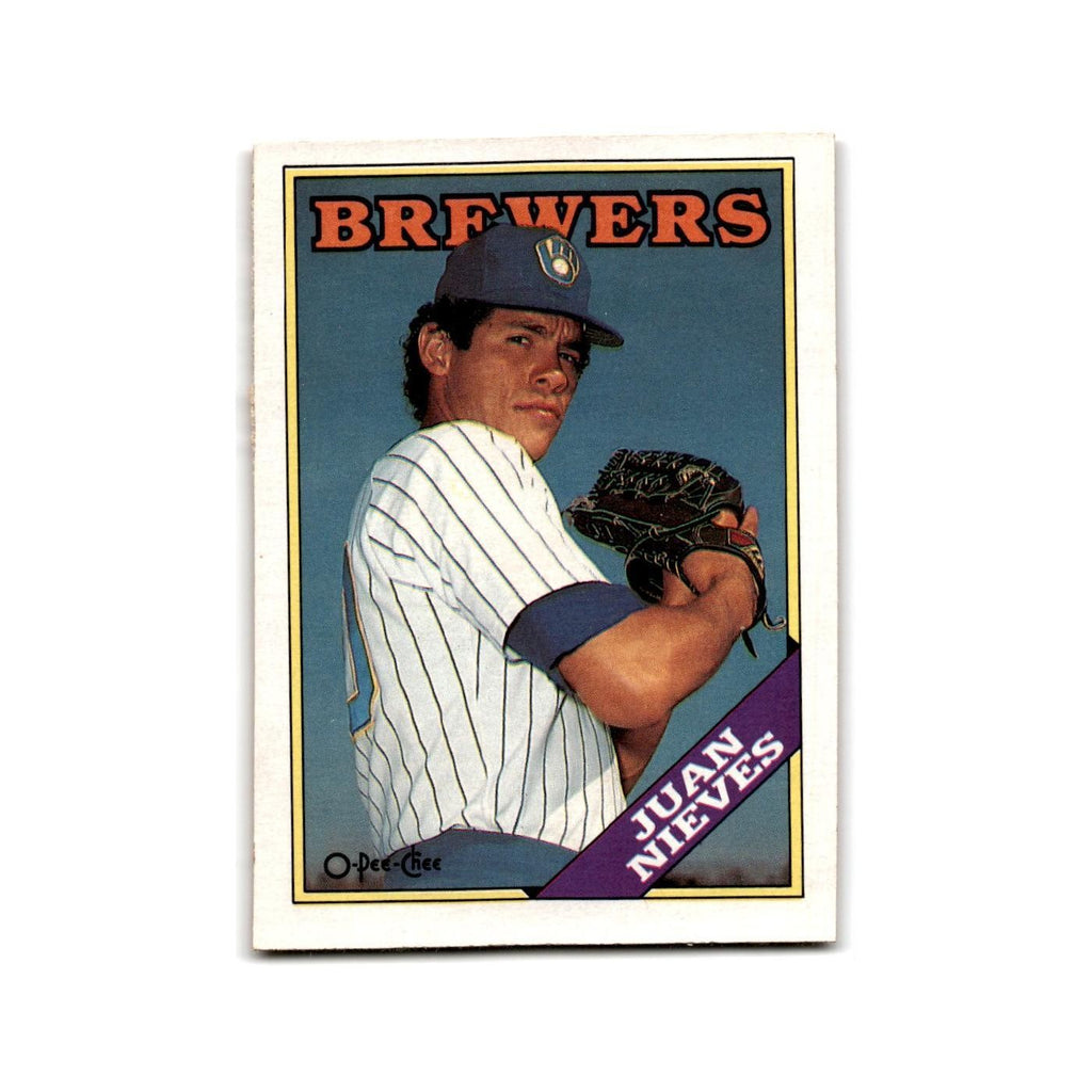 Juan Nieves 1988 O-Pee-Chee #104 Milwaukee Brewers Baseball Card NM