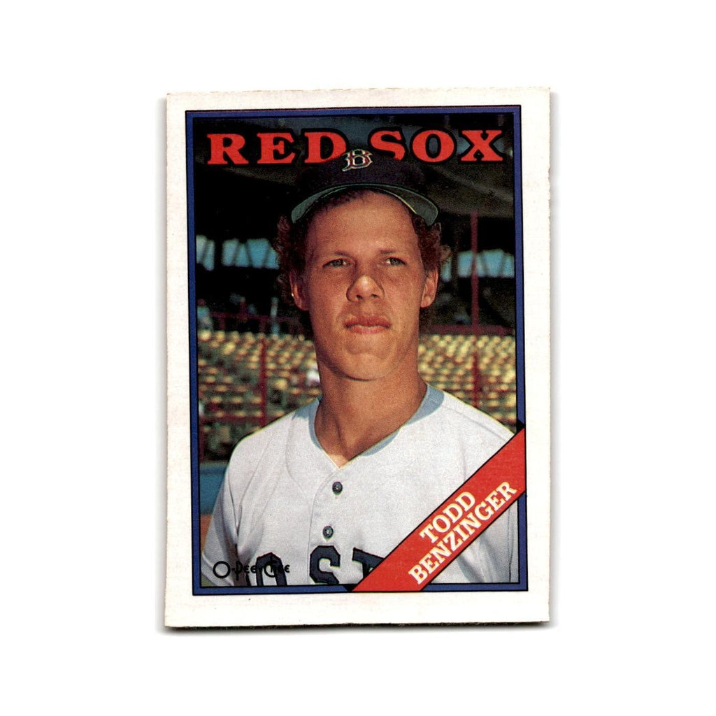 Todd Benzinger 1988 O-Pee-Chee #96 Boston Red Sox Baseball Card NM