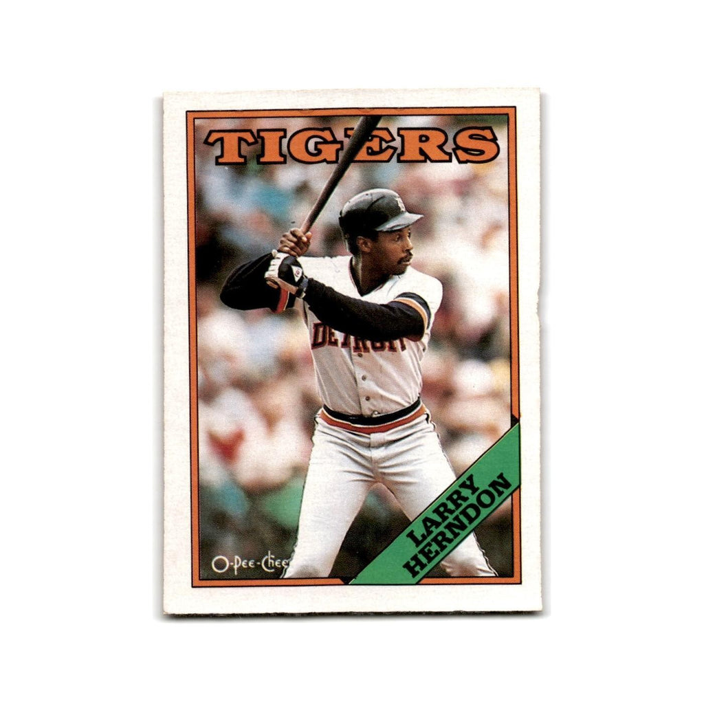 Larry Herndon 1988 O-Pee-Chee #146 Detroit Tigers Baseball Card NM